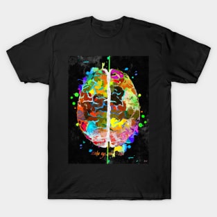 Human Brain Black T-Shirt